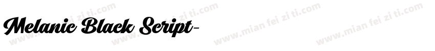 Melanic Black Script字体转换